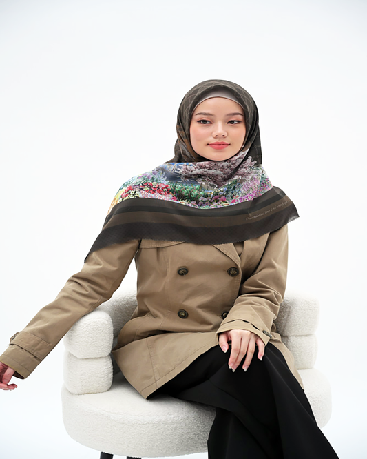 Jilbab Premium Voal segiempat lasercut