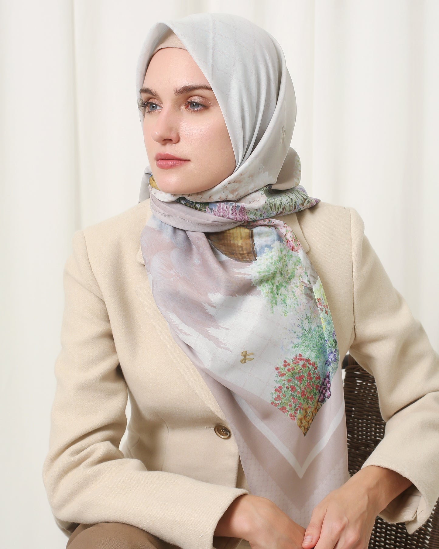 Jilbab Premium Voal segiempat lasercut