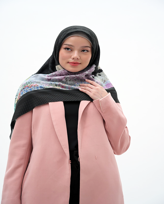 Jilbab Premium Voal segiempat lasercut
