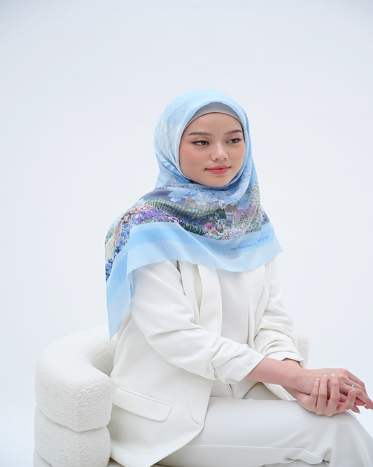 Jilbab Premium Voal segiempat lasercut