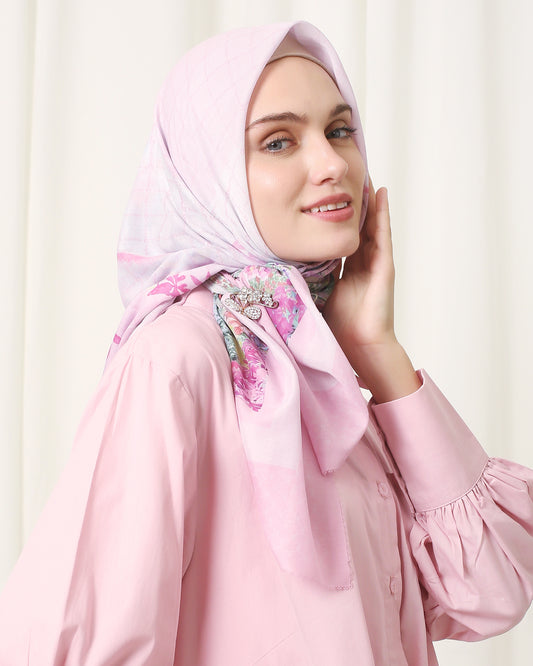 Jilbab Premium Voal segiempat lasercut