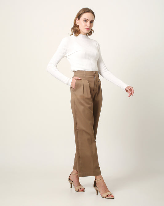 celana panjang wanita woman trousers chinos brown coklat