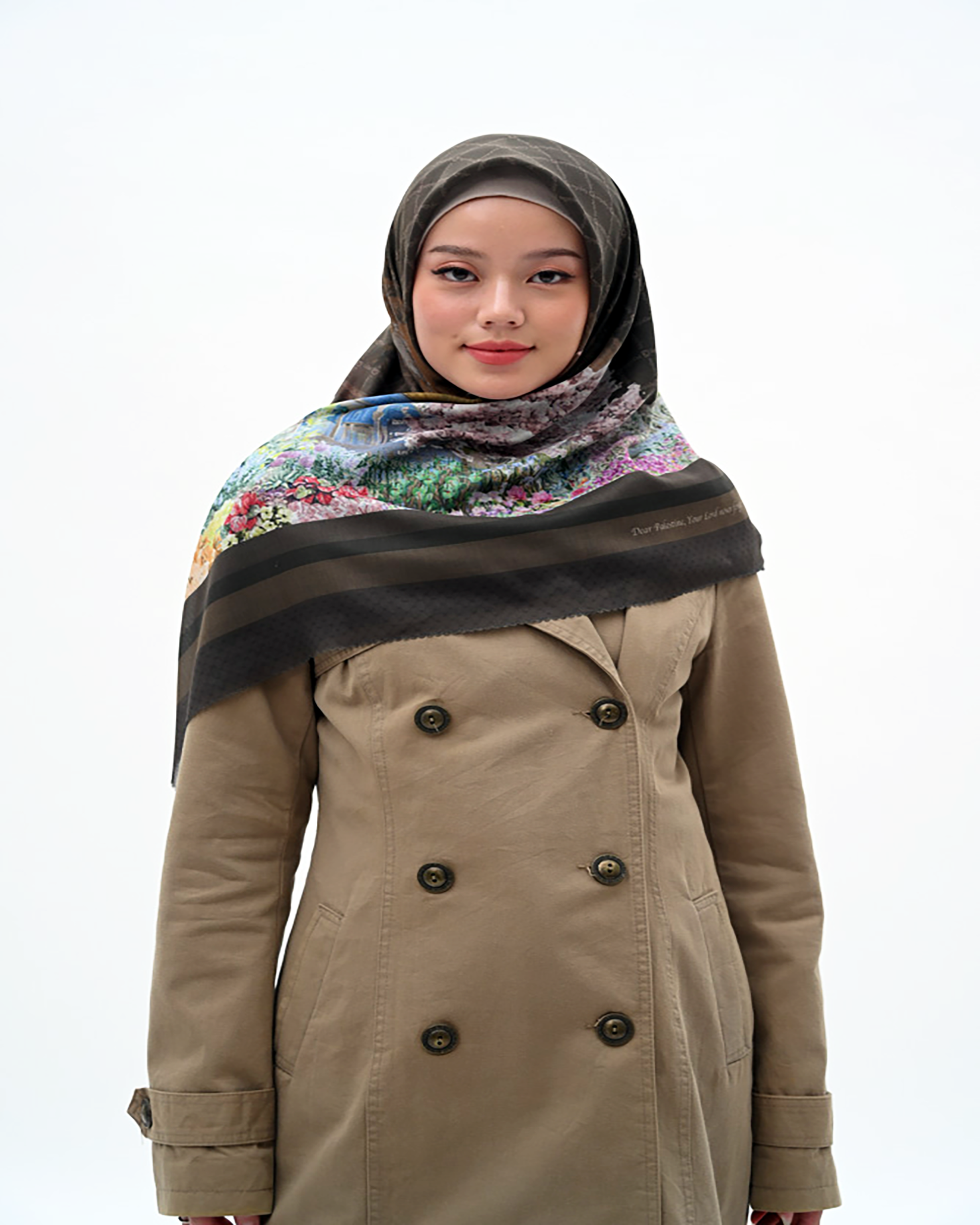 Jilbab Premium Voal segiempat lasercut