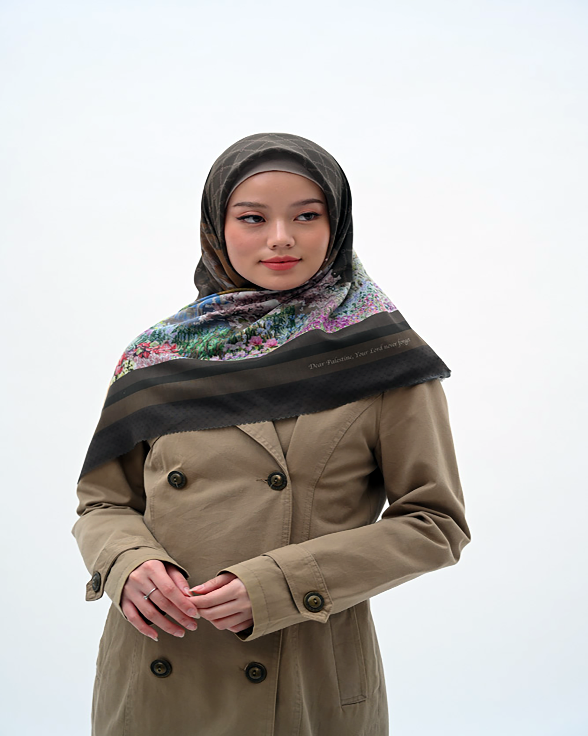 Jilbab Premium Voal segiempat lasercut