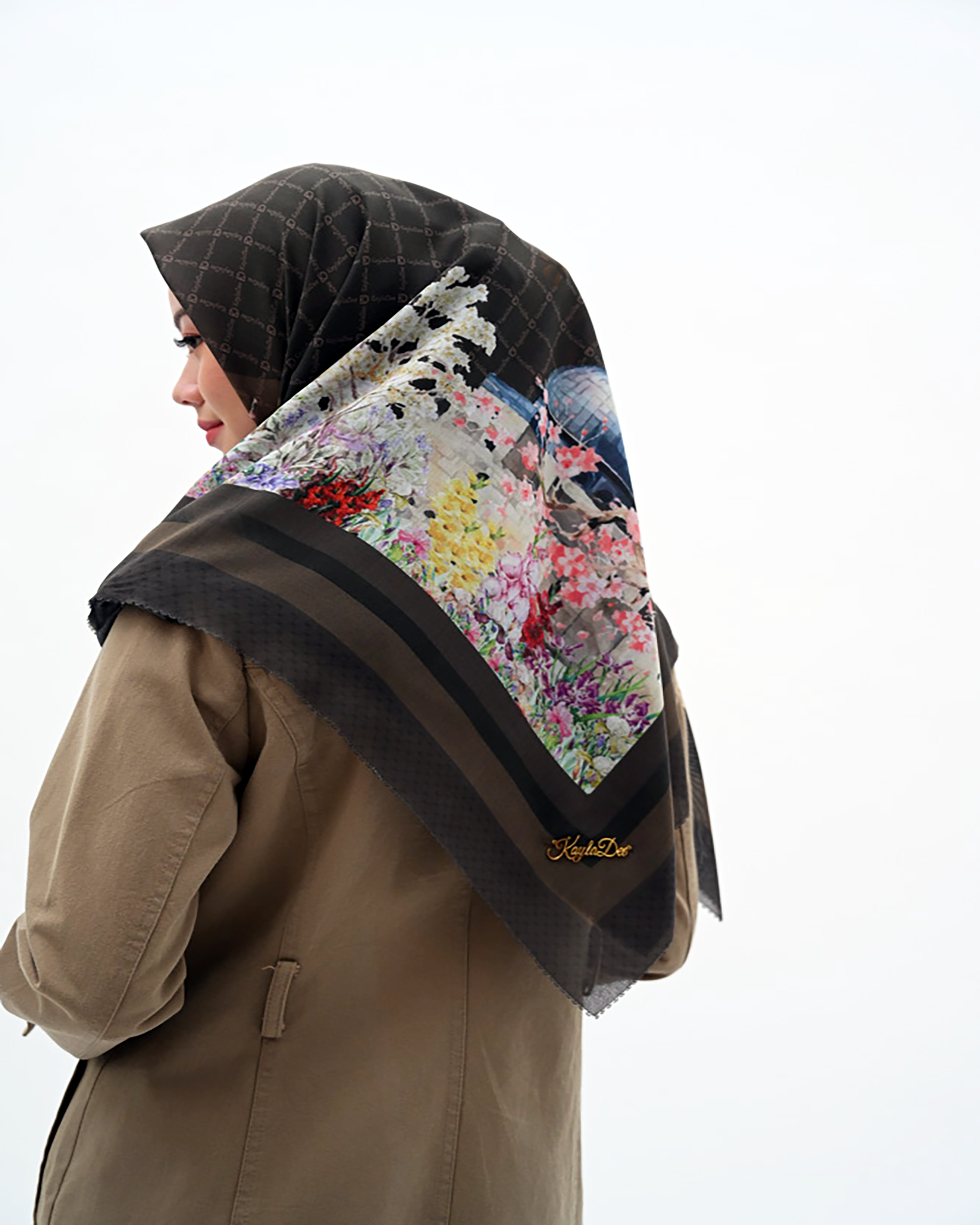 Jilbab Premium Voal segiempat lasercut