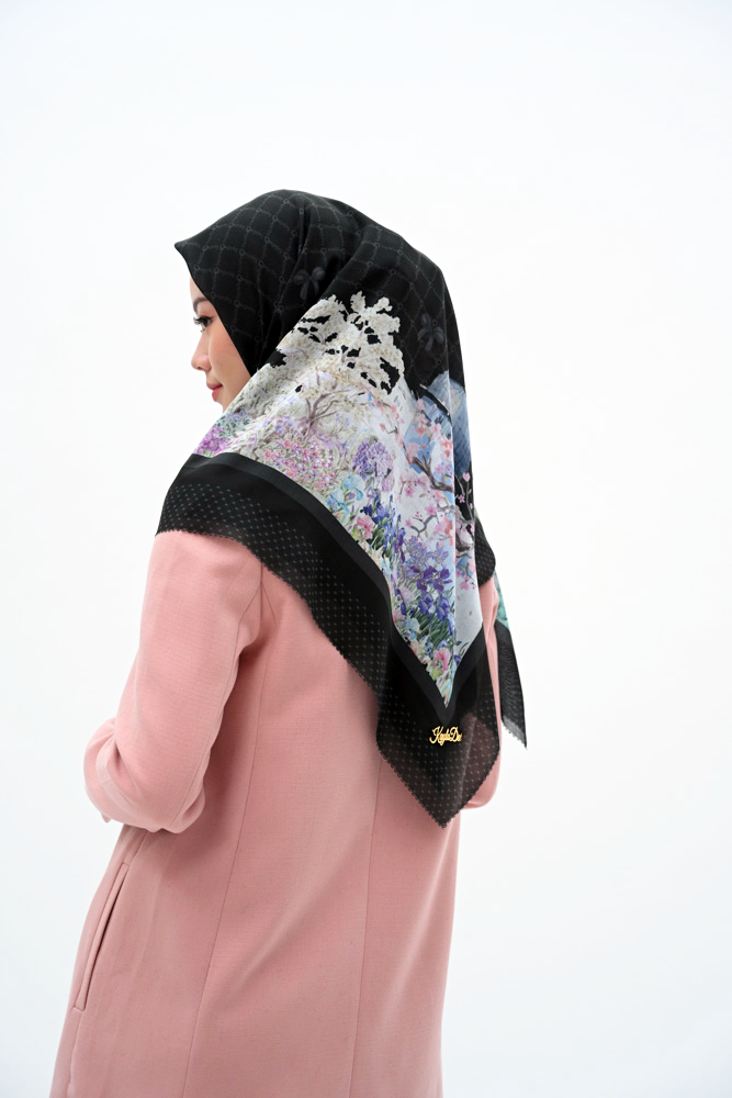 Jilbab Premium Voal segiempat lasercut